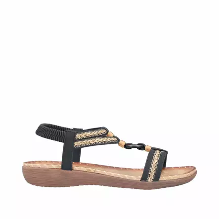 Naisten sandaalit Rieker musta - Naisten sandaalit ja pistokkaat - V756400 - 2