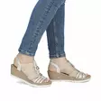 Naisten sandaalit Rieker beige - Naisten sandaalit ja pistokkaat - 619B260 - 6