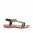 Naisten sandaalit Rieker musta - Naisten sandaalit ja pistokkaat - V756400 - 2