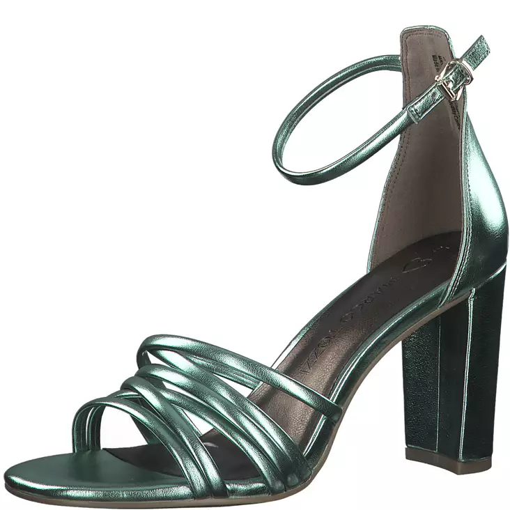 Högklackade skor för damer Marco Tozzi green metallic - Högklackade skor och pumps för damer - 22838620750 - 1