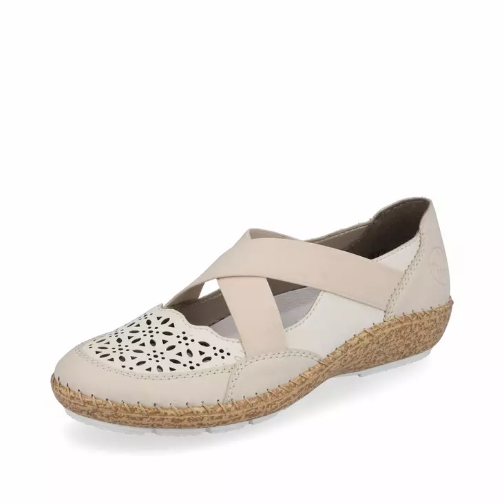Naisten kävelykengät Rieker beige - Naisten kävelykengät ja loaferit - 4485360 - 1