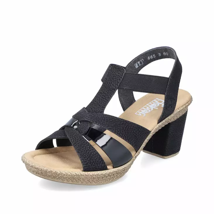 Naisten sandaalit Rieker musta - Naisten sandaalit ja pistokkaat - 665K300 - 1