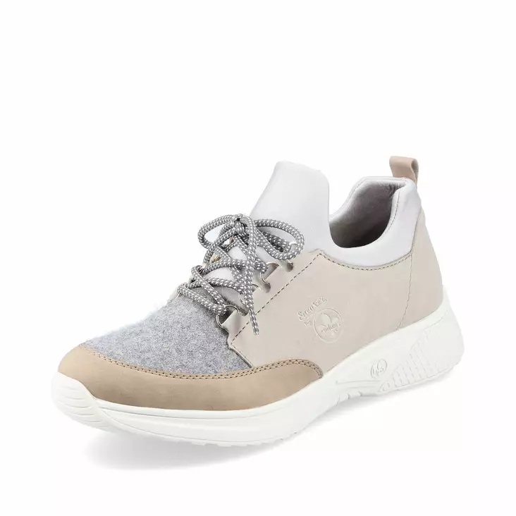 Naisten tennarit Rieker beige kombi - Naisten tennarit ja lenkkarit - N876360 - 1