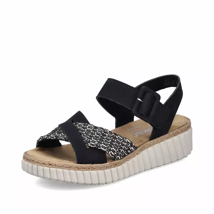 Naisten sandaalit Rieker musta - Naisten sandaalit ja pistokkaat - 6926900 - 1