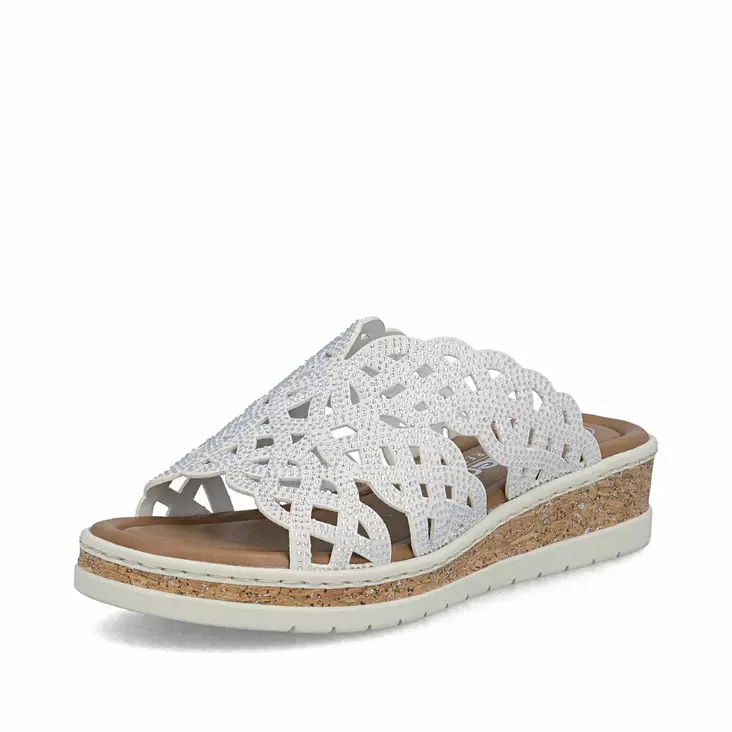 Naisten sandaalit Rieker valkoinen kombi - Naisten sandaalit ja pistokkaat - V418980 - 1