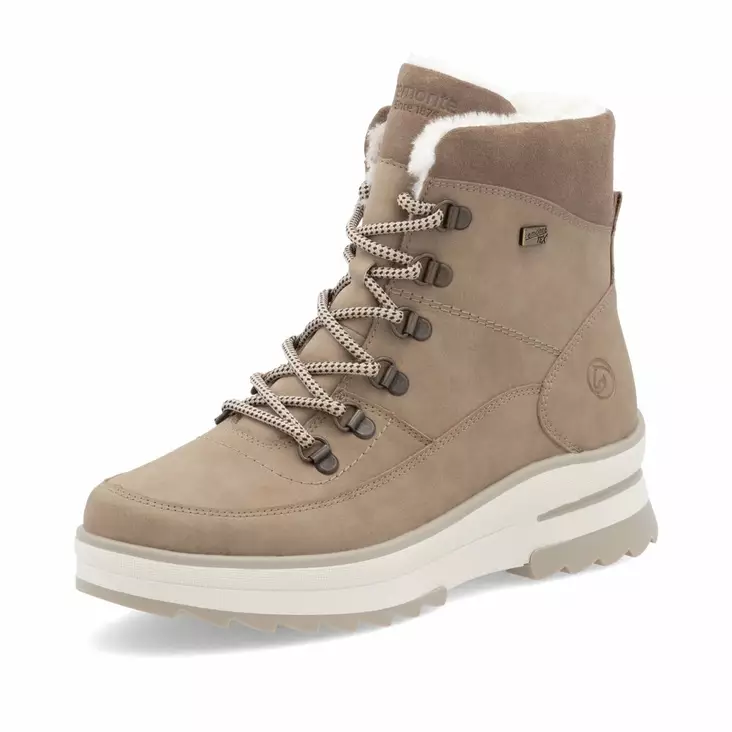 Naisten talvikengät Remonte ruskea - Vinterskor för damer - D2B7420 - 1