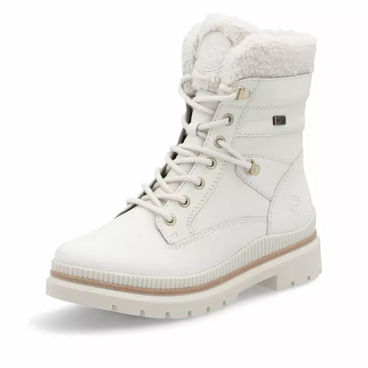 Naisten talvikengät Remonte valkoinen - Vinterskor för damer - D0C7780 - 1