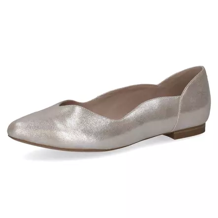 Balleriinat Caprice beige metallI - Ballerinas för damer - 92220042341 - 1