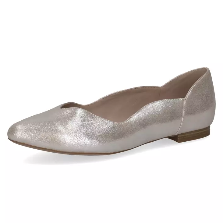 Balleriinat Caprice beige metallI - Ballerinas för damer - 92220042341 - 1