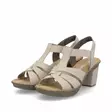 Naisten sandaalit Rieker beige - Naisten sandaalit ja pistokkaat - 665K362 - 4