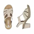 Naisten sandaalit Rieker beige - Naisten sandaalit ja pistokkaat - 665K362 - 5