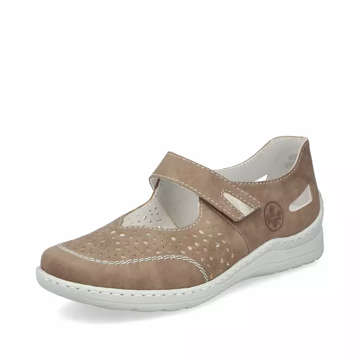 Naisten kävelykengät Rieker beige - Naisten kävelykengät ja loaferit - 4899662 - 1