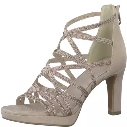 Högklackade skor för damer Marco Tozzi beige - Högklackade skor och pumps för damer - 22837320523 - 1