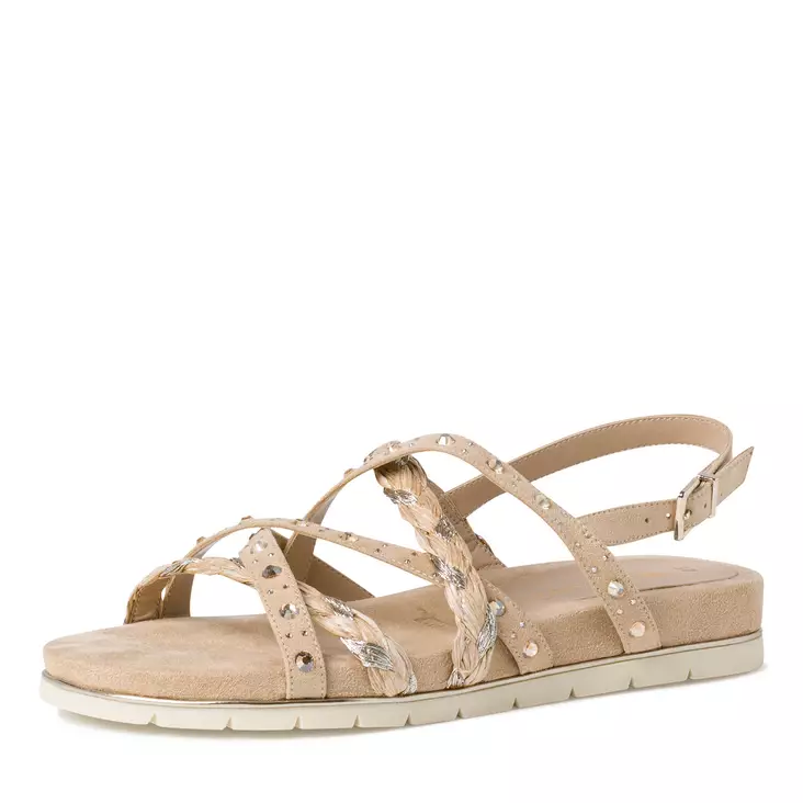 Sandaler för damer Tamaris beige kombi - Sandaler och slipp in för damer - 12812828343 - 1