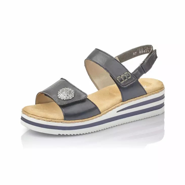 Sandaler för damer Rieker blå - Sandaler och slipp in för damer - V02C814 - 1