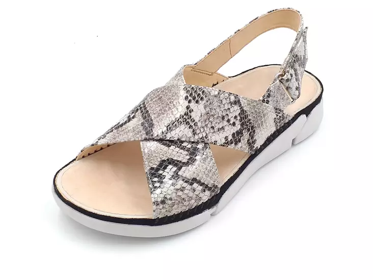 Sandaler för damer Clarks grey snake - Sandaler och slipp in för damer - 26147939 - 1