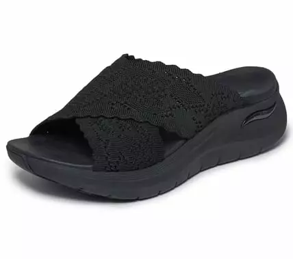 Naisten sandaalit Skechers musta - Naisten sandaalit ja pistokkaat - 164079B - 1