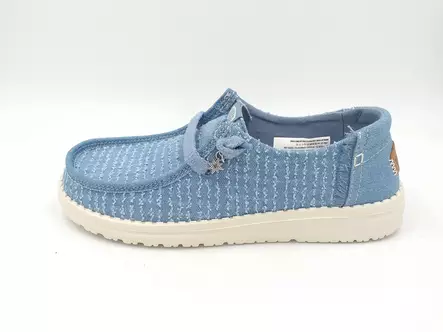 Hey Dude Wendy Frayed Canvas faded Denim - Naisten Hey Dude - 452034UG - 2