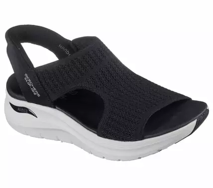 Naisten sandaalit Skechers musta - Naisten sandaalit ja pistokkaat - 119466BLK - 1