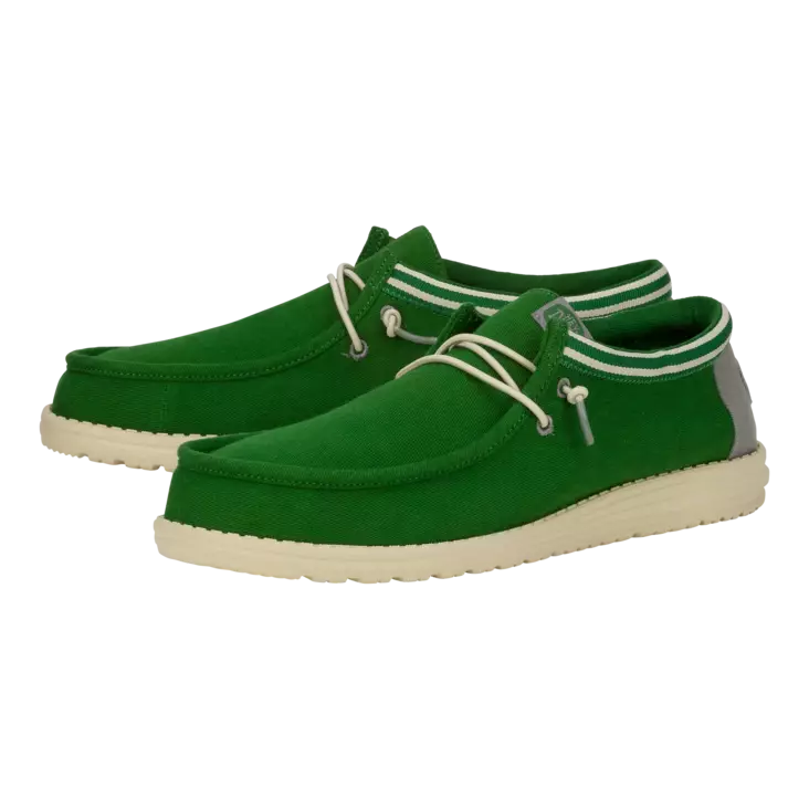 Hey Dude Wally Letterman Green White - Miesten Hey Dude - 407153TL - 1