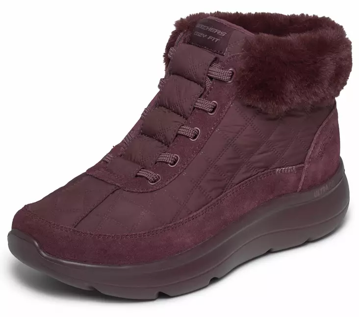 Naisten talvikengät Skechers burgundi - Naisten talvikengät - 144844BU - 1