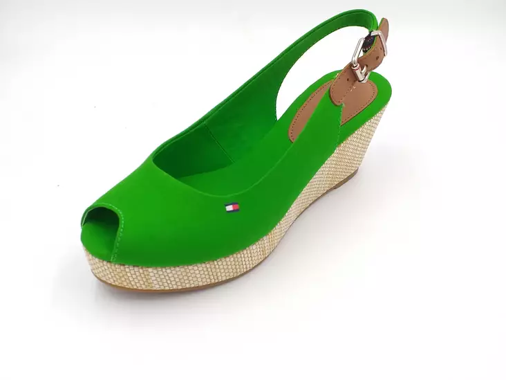 Sandaler för damer Tommy Hilfiger grön - Sandaler och slipp in för damer - FW04788V - 1